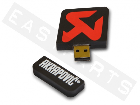 USB-Stick AKRAPOVIC 16 GB aus schwarzem Gummi